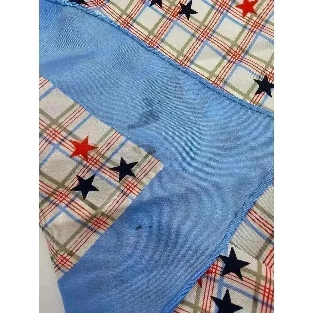 2 Vintage Red, White, and Blue Scarves - Club 7 Echo and Echo - Picture 4 of 10